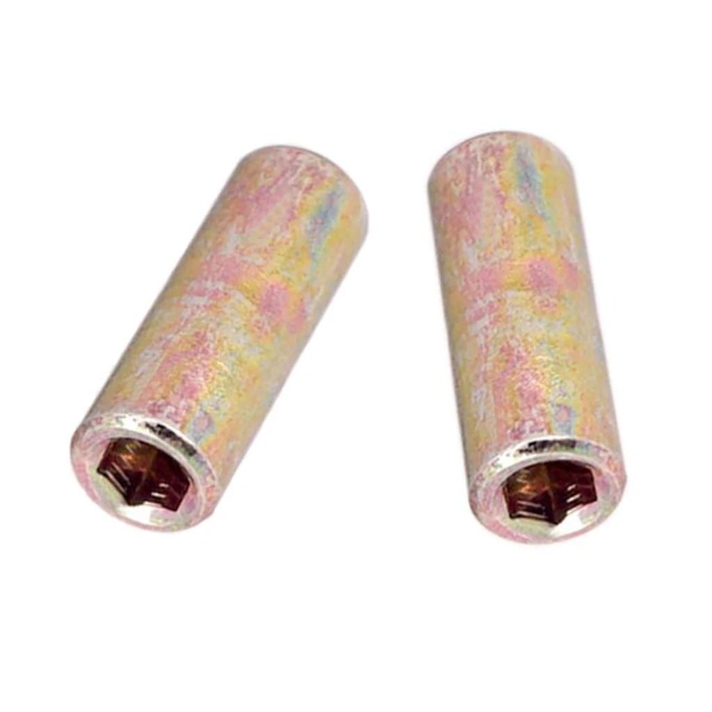 2 pcs 8mm/9mm Metal Guitar Bass Truss Rod Buckles Connect Adjust Cap Connector for Electric Guitar Parts