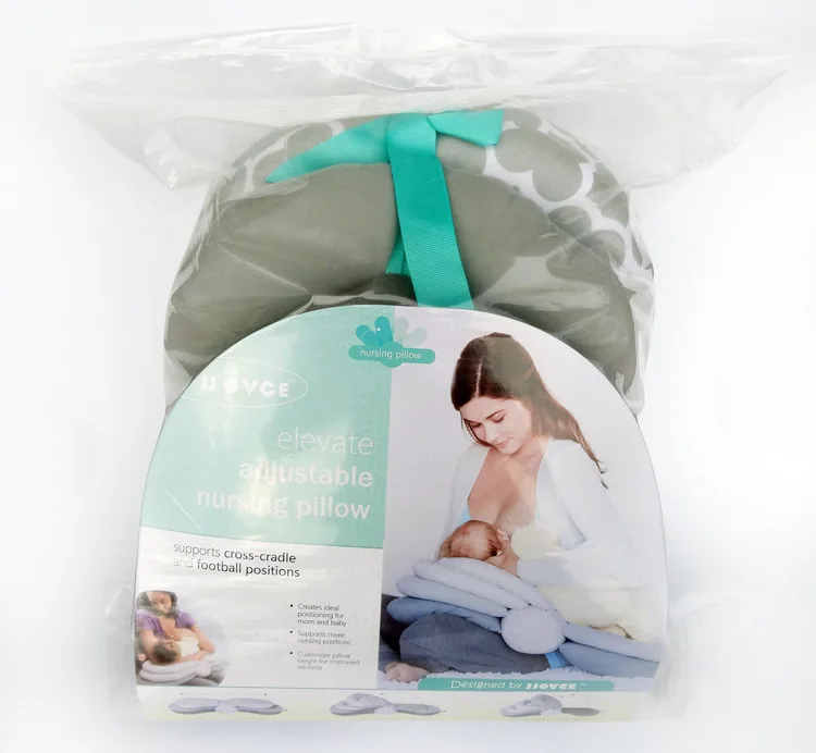 Многофункциональная Регулируемая модельная детская подушка для кормления грудного вскармливания Подушка для кормления новорожденного ребенка забота-35 - Цвет: JOV grey no box