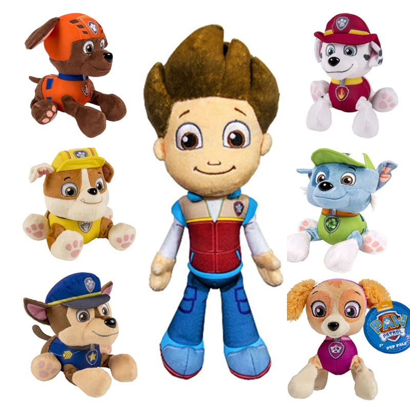 

3pcs Cute Canine Patrol Anime Plush Toys Firefighting Assistance Puppy Dogs Stuffed Baby Doll Kids Gifts for Children Fluffy toy