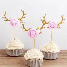 Единорог конь Торт Инструменты топперы на капкейки выбрать Декор Дети сувениры для вечеринки ко дню рождения