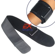 4 шт. черный Регулируемый Теннис Фитнес локоть Поддержка ремень Pad НЕОПРЕН Спорт Гольф боль es1428