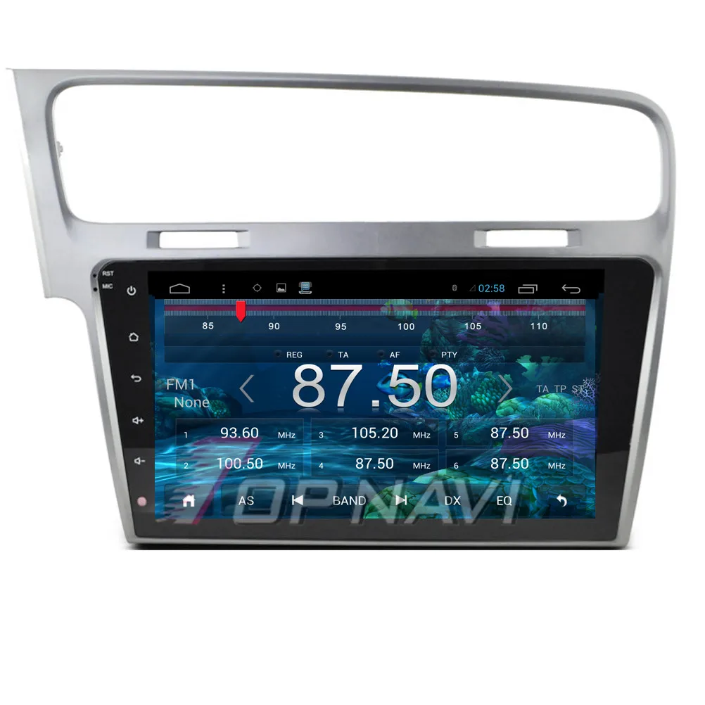 Excellent Topnavi 10.2" Quad Core Android 6.0 Car GPS Navigation for VW Golf 7 Autoradio Multimedia Audio Stereo,NO DVD 2