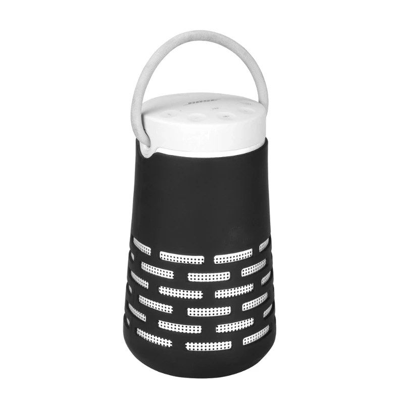 

New Silicone Carry Case Protector Holder Sling Cover For SoundLink Revolve Plus Black/White 100% Brand New and High Quality