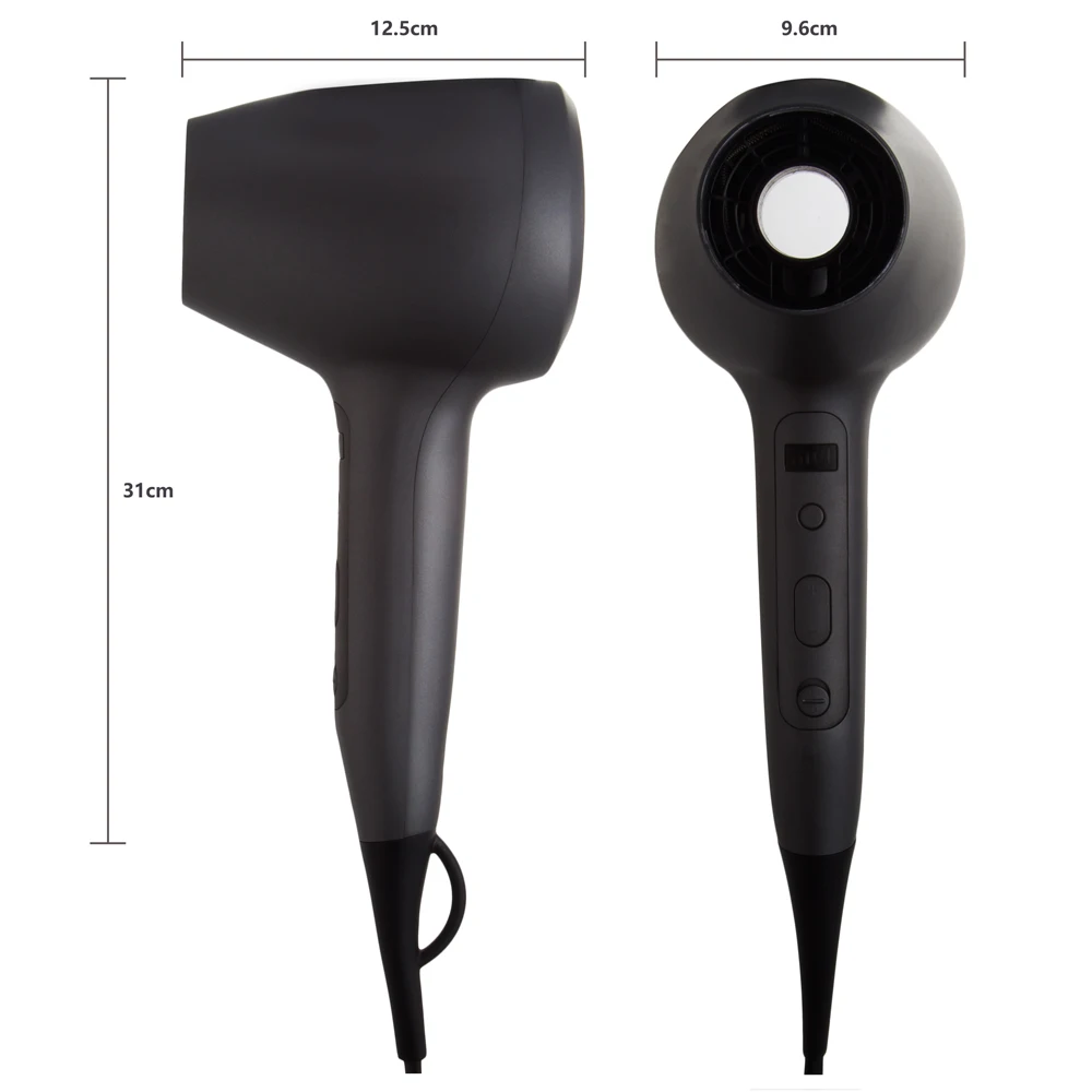Secador de Cabelo com Sensor de Toque Secador de Cabelo Profissional Forte Vento Ionic Quente Frio 1600w 6 Velocidade 3 Eletrodomésticos