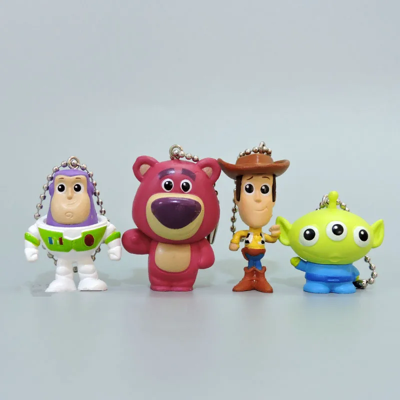 

New Arrival Movie Toy Story Woody Buzz Lightyear PVC Action Figure Keychain Figure Doll Toys for Children Gifts