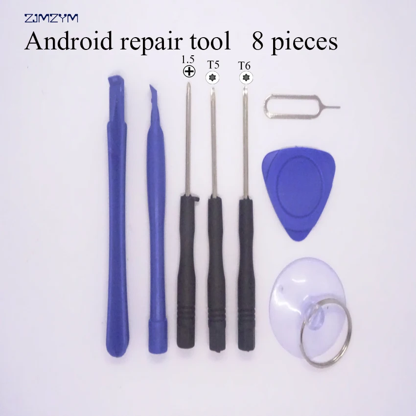 

Hot selling 8 in 1 Mobile Phone Repairing Tool Kit Spudger Pry Opening Tool LCD Repair Tools with 1.5MM\T5\T6 screwdrivers