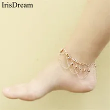 New Bohemian Bell Tassel Anklet Foot Ankle Bracelet Chain Anklets For Women Beach Barefoot Sandals Foot Jewelry Sexy Statement