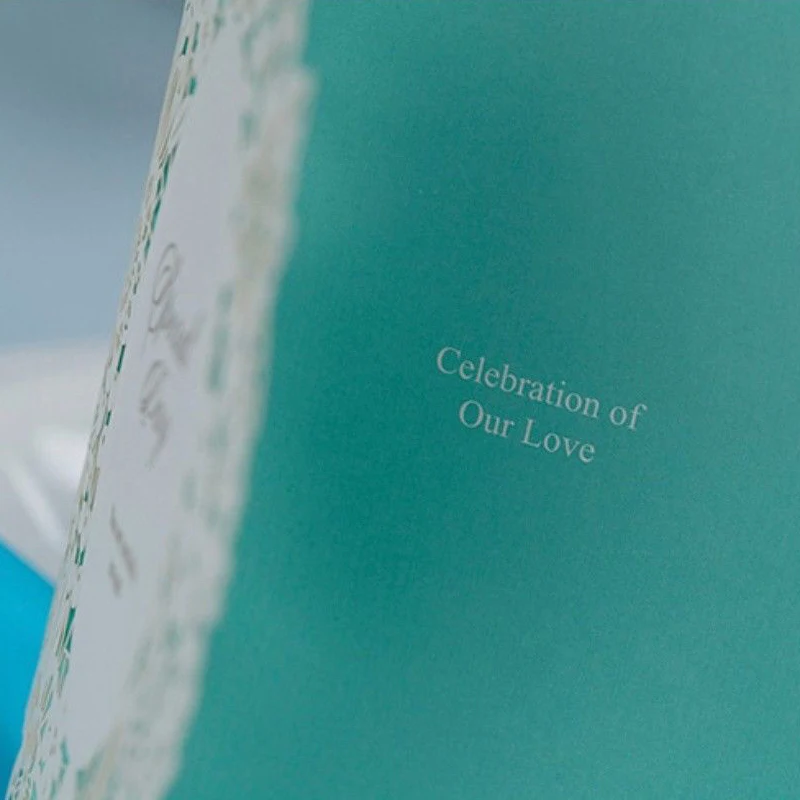  FANLUS Blue Wedding Invitation Cards Kit with Envelopes Custom Personalized Printing - 32891253607