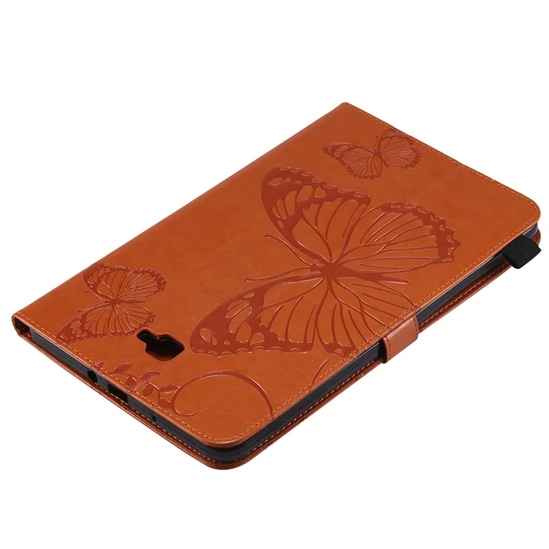 3D Butterfly Embossed Tablet Stand Case For Galaxy Tab A6 10.1 2016 SM-T580 T585 Magnetic Flip PU Leather Cover Sleeve + Stylus (46)