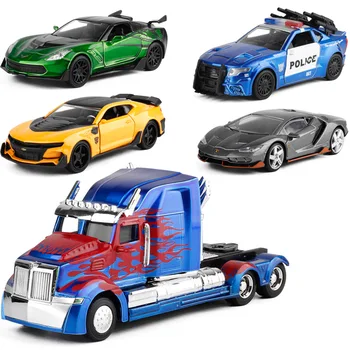 

Jada1:32 High Simulation Diecast Alloy Model Transformation Car Models Yellow Bee Crosshair Children Vehicle Toys Gifts