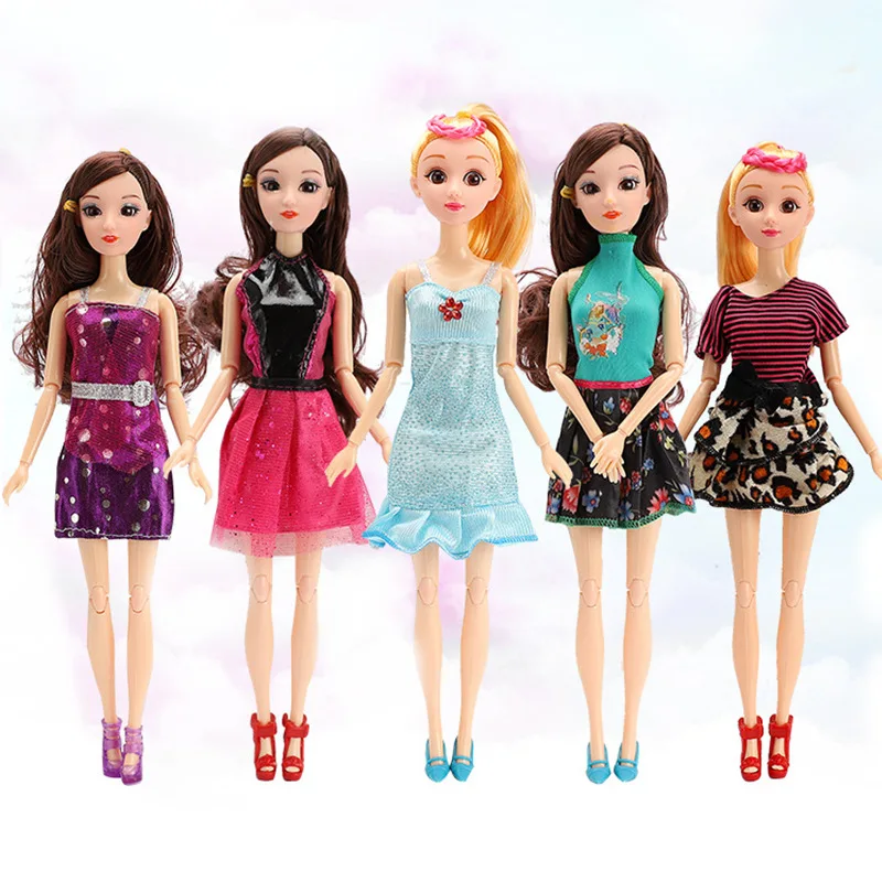 

1pcs Original Doll Clothes Dress Leisure Fashion Skirt Party Gown For 30cm Nude Doll Accessories Girl Best Gift