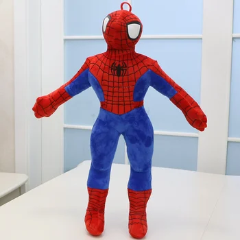 

Hot Big 1pcs 40cm/55cm Spider man Soft Stuffed Plush Toys The Avengers Spiderman Action Figure Dolls Gift For Children Birthday