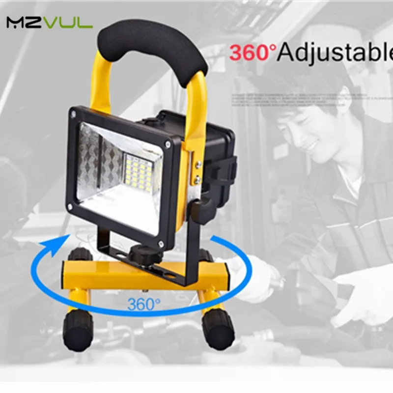 

Waterproof 24LED 30W LED Flood light Portable SpotLights Rechargeable Floodlight 2000lm IP65 Outdoor LED Work Emergency light