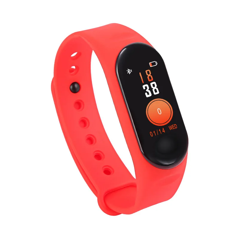 M3 Smart Watch Heart Rate Blood Pressure Color Screen Sports Step Bluetooth Bracelet IP65 Waterproof Watch Connect Android iOS
