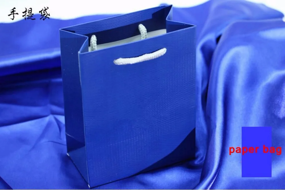 Низкая цена Голубой цвет ювелирные изделия высокого качества подарок Цепочки и ожерелья упаковочная коробка Бумага сумка от пыли Чехол теги инструкции комплект PK10