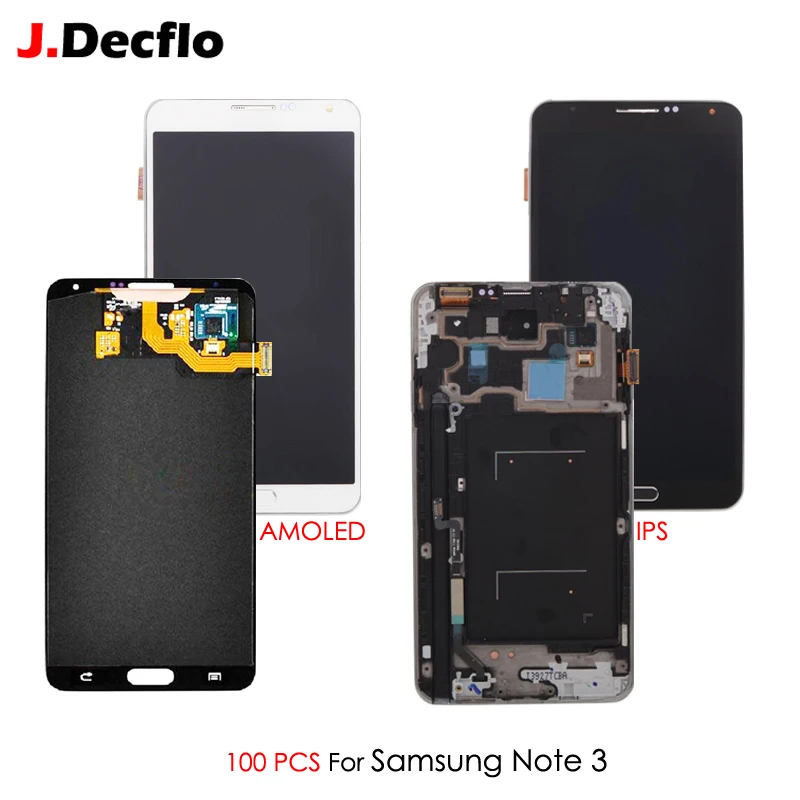 100 шт Оригинальный OEM Super AMOLED для SAMSUNG Galaxy Note 3 III SM N9005 N900 5 7 ''OLED lcd кодирующий