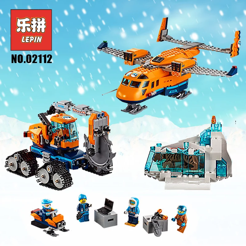 

Lepin 02112 City Series the Arctic Air Transportation Set 60196 Building Blocks Bricks Model Set Children Gifts Legoinglys City