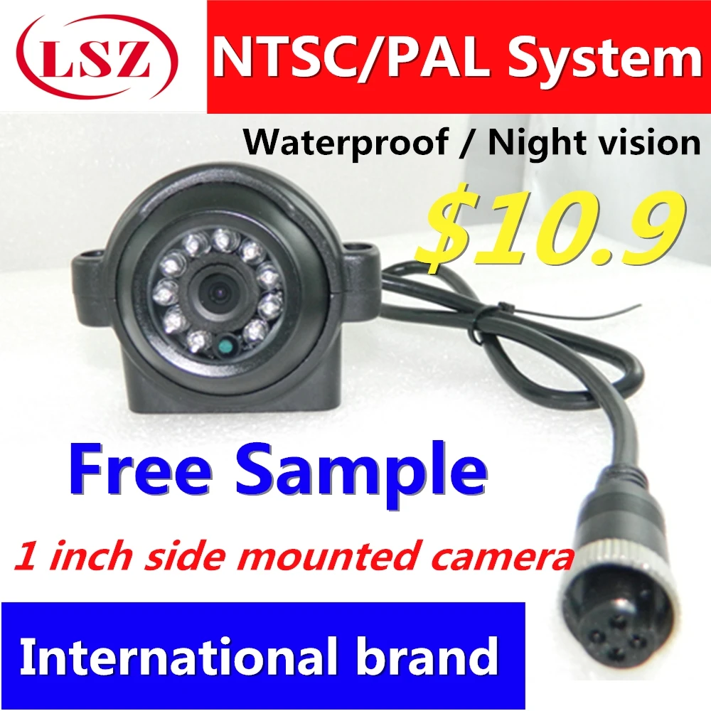 1 inch side mount camera metal shell factory direct batch car camera ambulance truck waterproof seismic