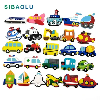 

Transportation fridge magnets Cartoon Car Boat Bus whiteboard sticker Refrigerator Magnets Kids Message post Home Decoration