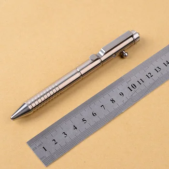 

Pen Titanium Alloy Business Signature Fashion Silver Writing Tool 11.5mm
