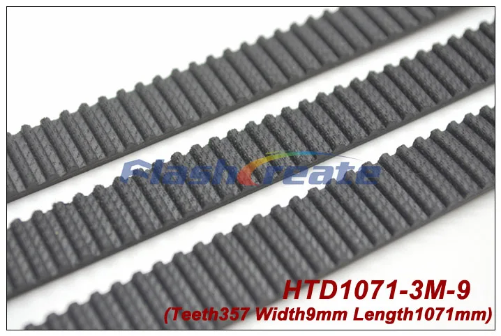 

5pcs HTD3M belt 1071 3M 9 length 1071mm width 9mm 357 teeth 3M timing belt rubber closed-loop belt 1071-3M S3M Belt