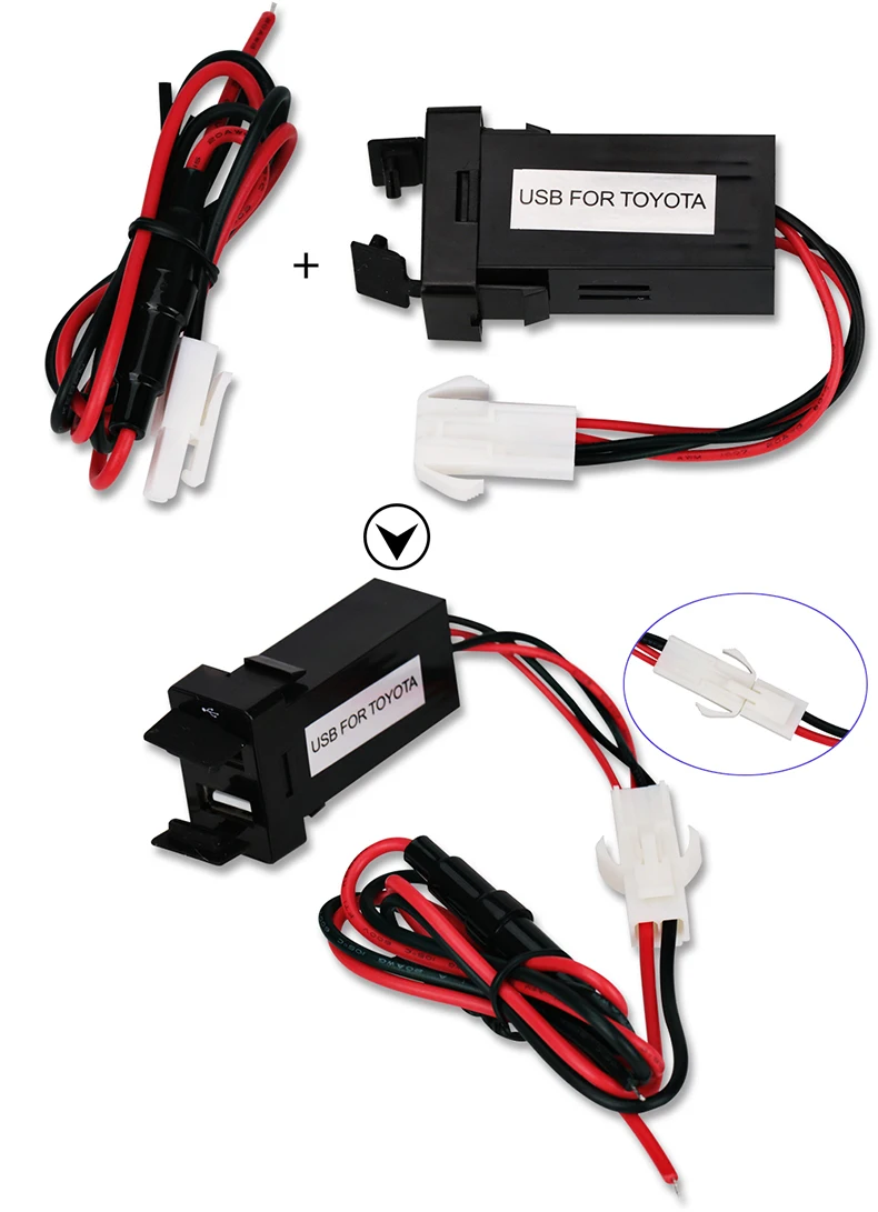 Авто 12 в двойной USB автомобильный прикуриватель розетка зарядное устройство адаптер питания розетка 2 USB порт автомобильное зарядное устройство разъем для TOYOTA