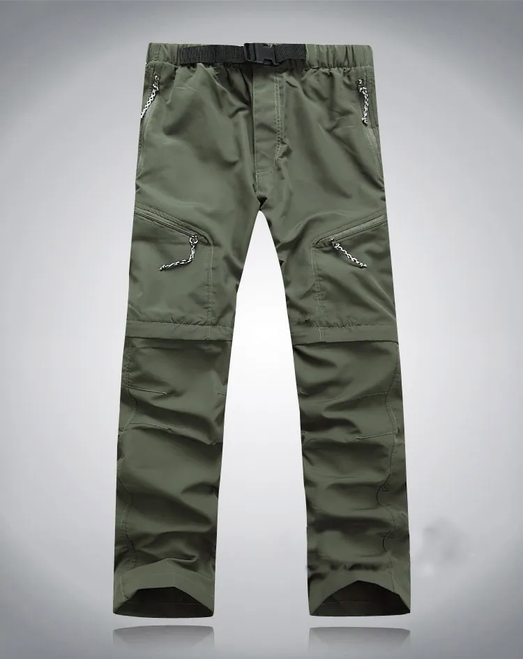 Мужские летние Сменные брюки на открытом воздухе быстросохнущие брюки с УФ-защитой дышащие брюки для рыбалки и охотничьи брюки мужские - Цвет: Army green