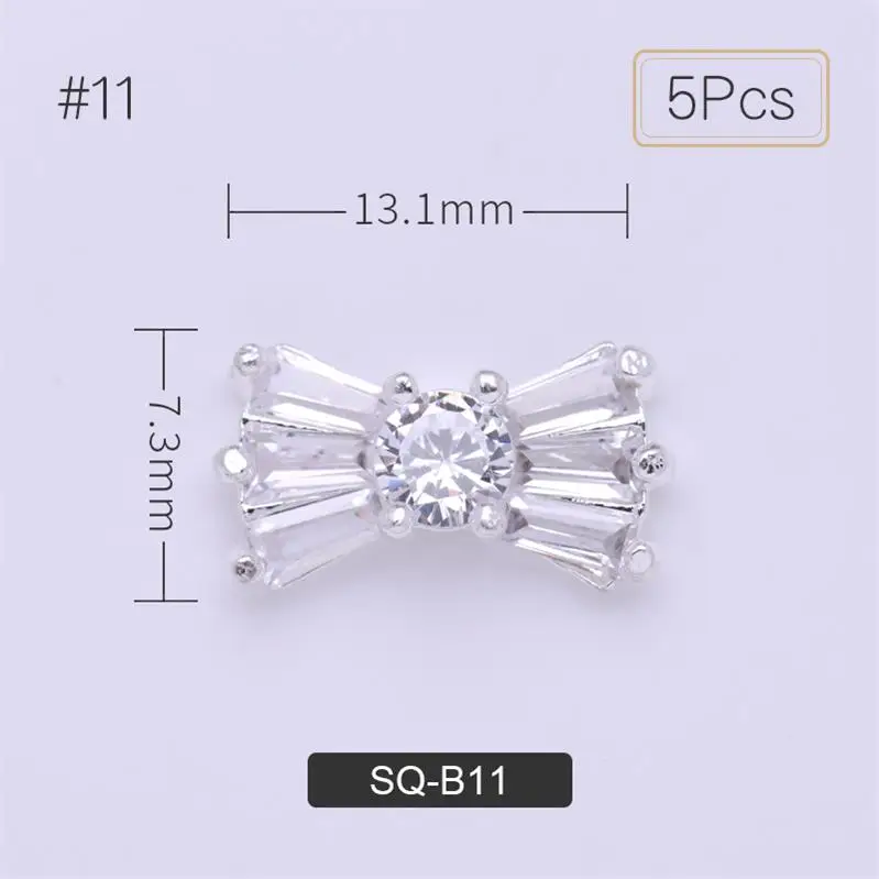 5pcs pattern-11 5 шт./упак. 3D украшение для ногтей Стразы хрустальные камни смешанный принт Металл золото украшения для ногтей Гвоздь художественные украшения DIY дизайн - Цвет: 5pcs pattern-11