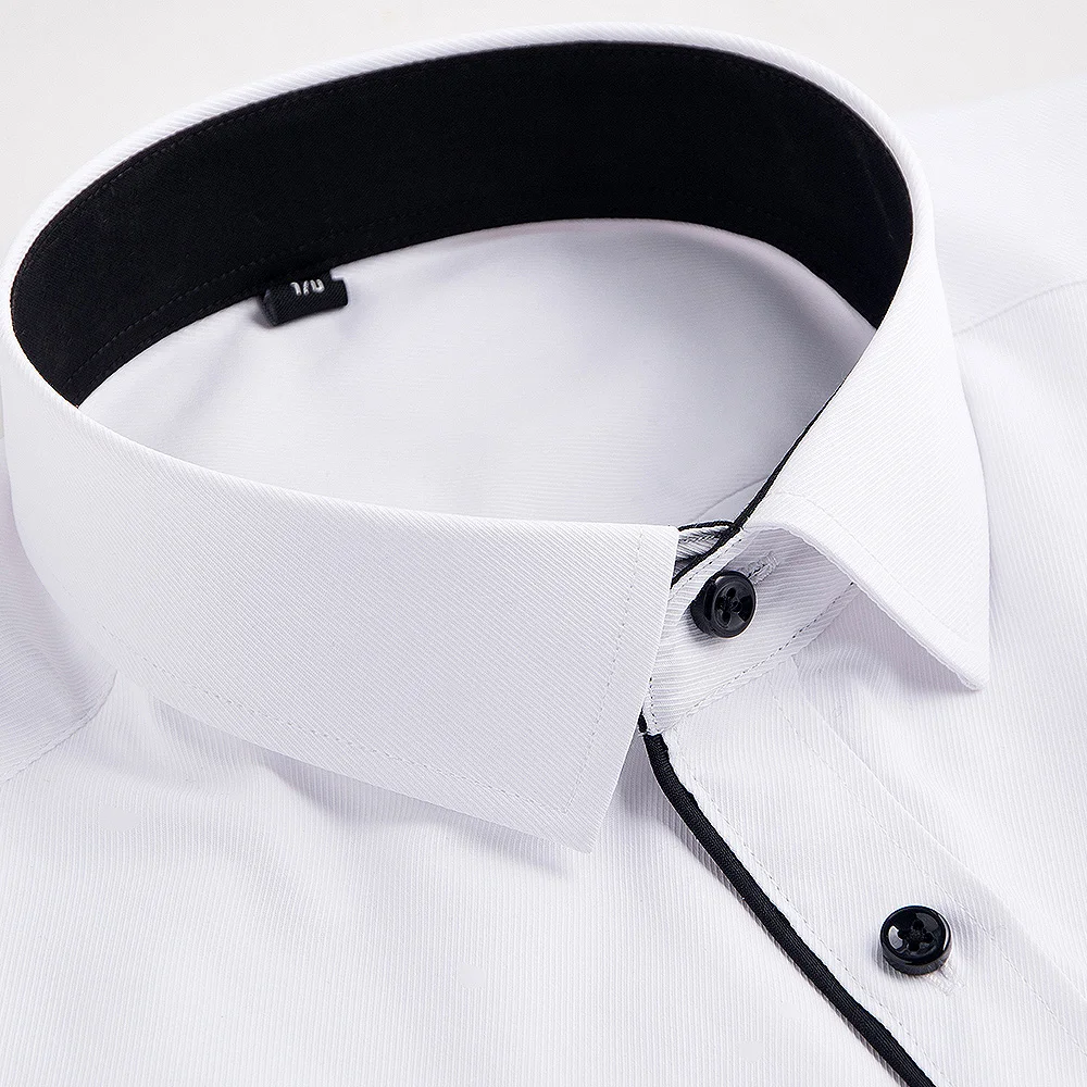 Men Fashion Causal Long Sleeved Shirt Social Business Brand Soft Weeding White Shirts DS278 dress shirts men casual shirts