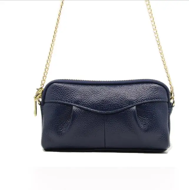 WERICHEST сумки для женщин из натуральной кожи сумка женская сумка через плечо для дам клатч маленькие сумки кошелек сумки - Цвет: dark blue T2022