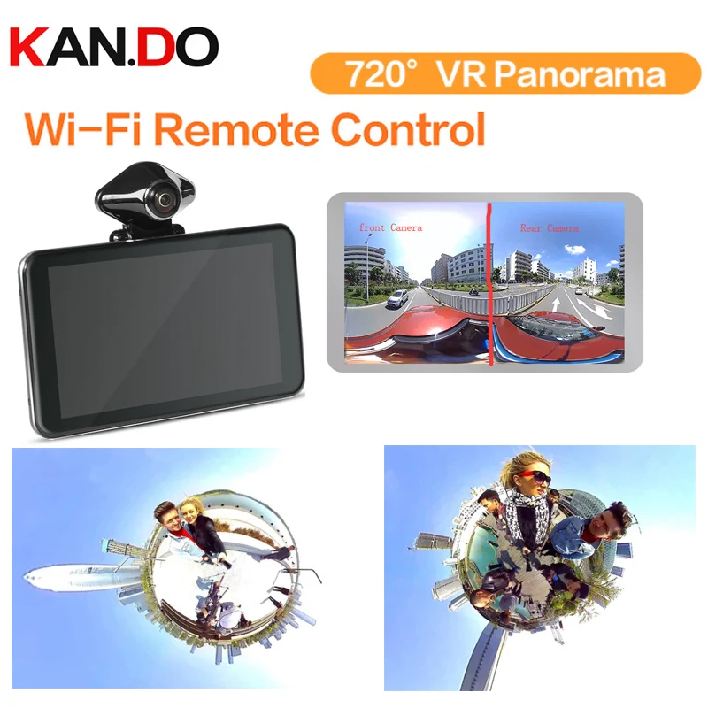 Автомобильная камера 720 градусов автосъемка VR Wi Fi панорамный рекордер селфи