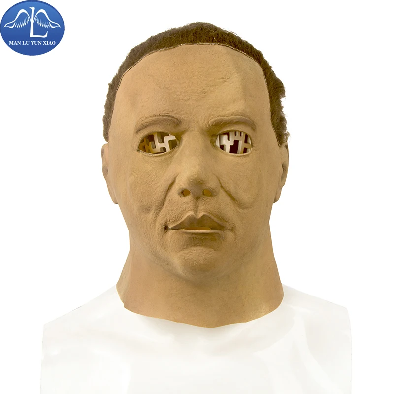 MANLUYUNXIAO Halloween Latex Mask Cosplay Full Face Mask Woman Man Children Mask Halloween Prop