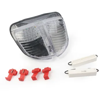 

Motorcycle Rear Tail Light Integrated LED Brake Turn Signals For SUZUKI GSXR 600 750 2005 2006 2007 Clear