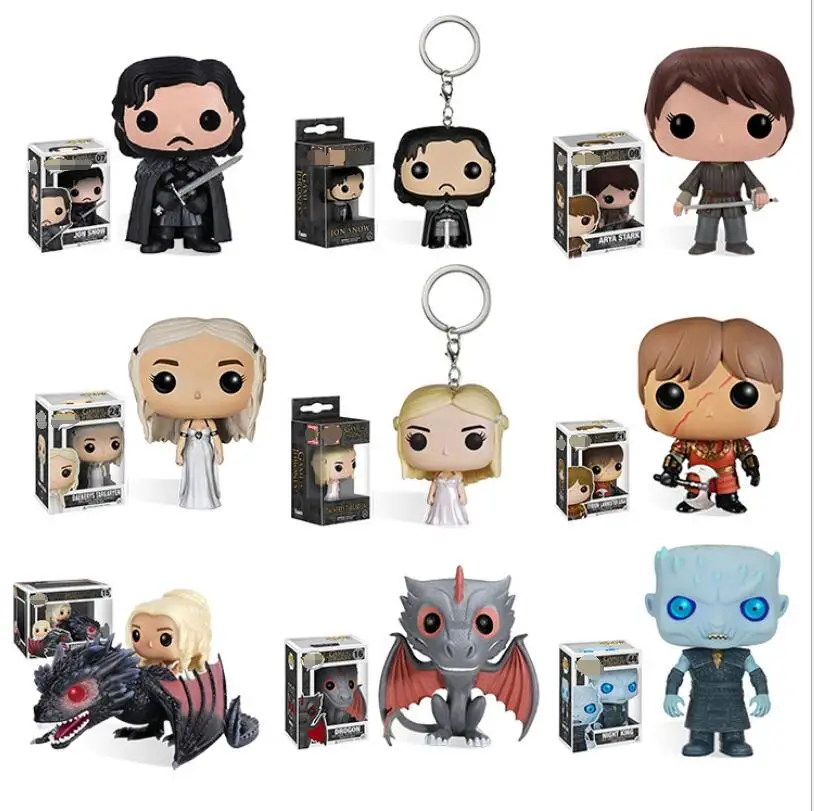

POP NEW Game of Thrones JON SNOW DAENERYS GREY WIND RENLY YGRITTE ROBB STARK Figure Toys Collection model toy gift