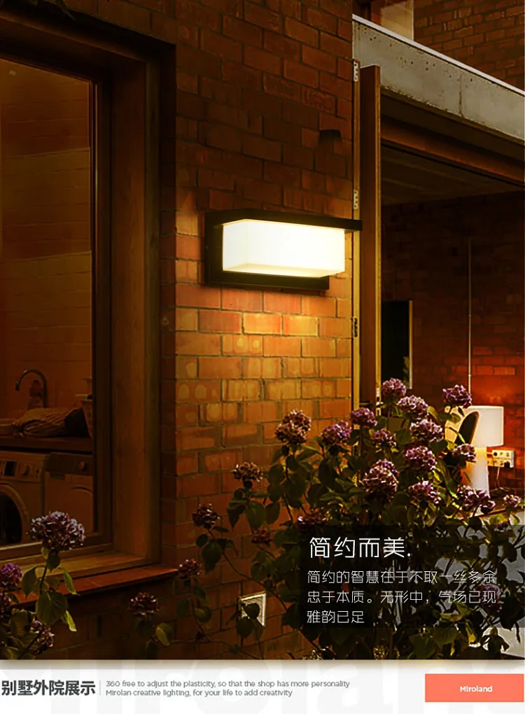 Sensor de Movimento Conduziu a Luz da Parede Lâmpada de Parede Led ao ar Iluminação Livre Waterproo Pátio w 30 Moderna Jardim Corredor Varanda Porta Decora 18 17 pátio 18 w 30 moderna lâmpada de