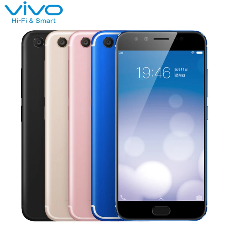 Original VIVO X9 4G Mobile Phone 4GB RAM 64GB ROM MSM8953 Octa Core 5.5 inch 20MP+8MP Camera Android 6.0 Fingerprint Smartphone