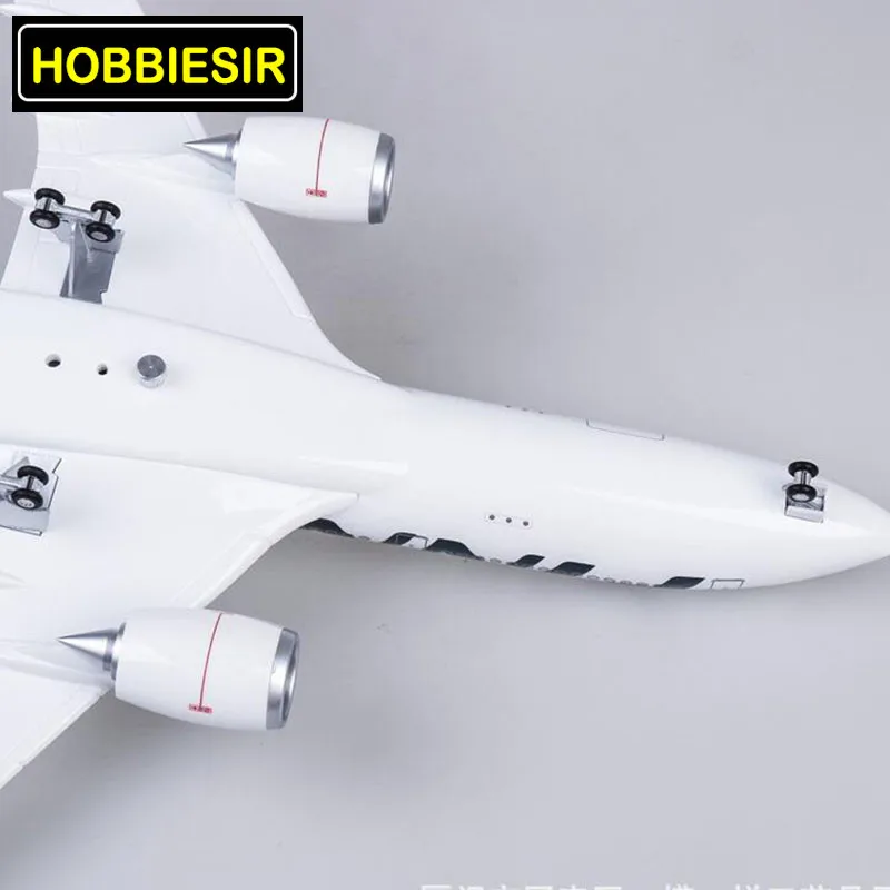 1/160 Scale 45.5CM Plane Airbus A380 Aircraft Korean International Airline Model W Light& Wheel Diecast Plastic Resin Kids Gift