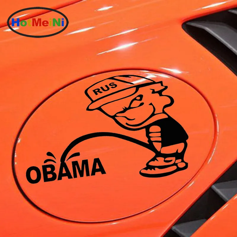 

16*12.5CM 10 Colors Funny Russian Bad Boy Pee Anti OBAMA Reflective Car Stickers Motorcycle Decals Tank Cover Decoration