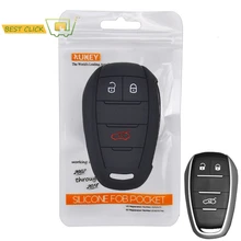 Силиконовый чехол для ключей от машины для Alfa Romeo Stelvio Giulia крышка без ключа дистанционного Fob оболочки кожи ключ протектор
