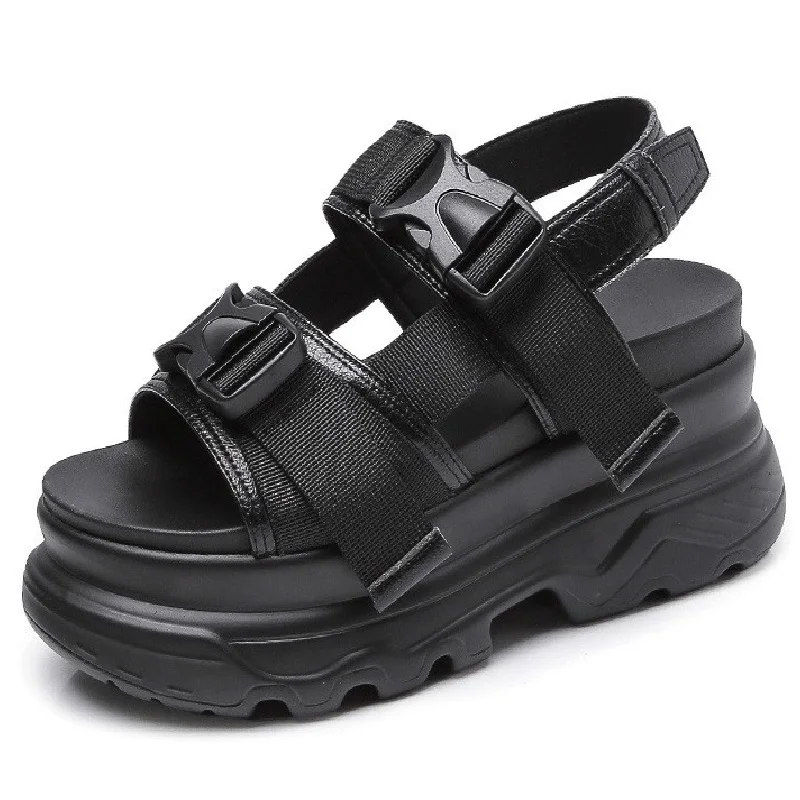 Chunky Sandals Women Summer Beach Shoes Platform Wedge Sandals Female Casual Footwear Fashion Thick Sole Sandalias Mujer Chunky Sandals Women Summer Beach Shoes Platform Wedge Sandals Female Casual Footwear Fashion Thick Sole Sandalias Mujer