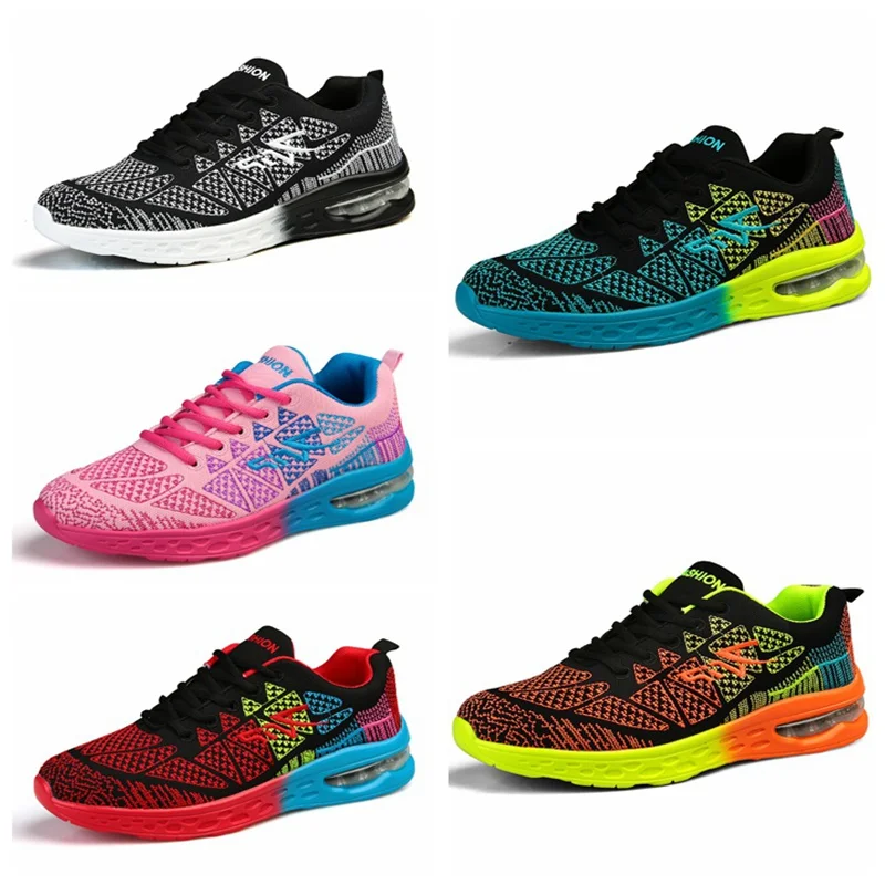 

Men Women Sport Shoes Athletic Trainers Breathable Running Shoes Comfortable Mesh Lovers Outdoor Air Sole Sneakers Size 35-45