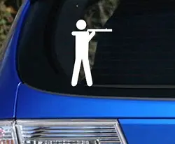 Фигурку Guy съемки этикета Стикеры анти пистолет Управление Утиная охота, забавный окно Стикеры s 15 см