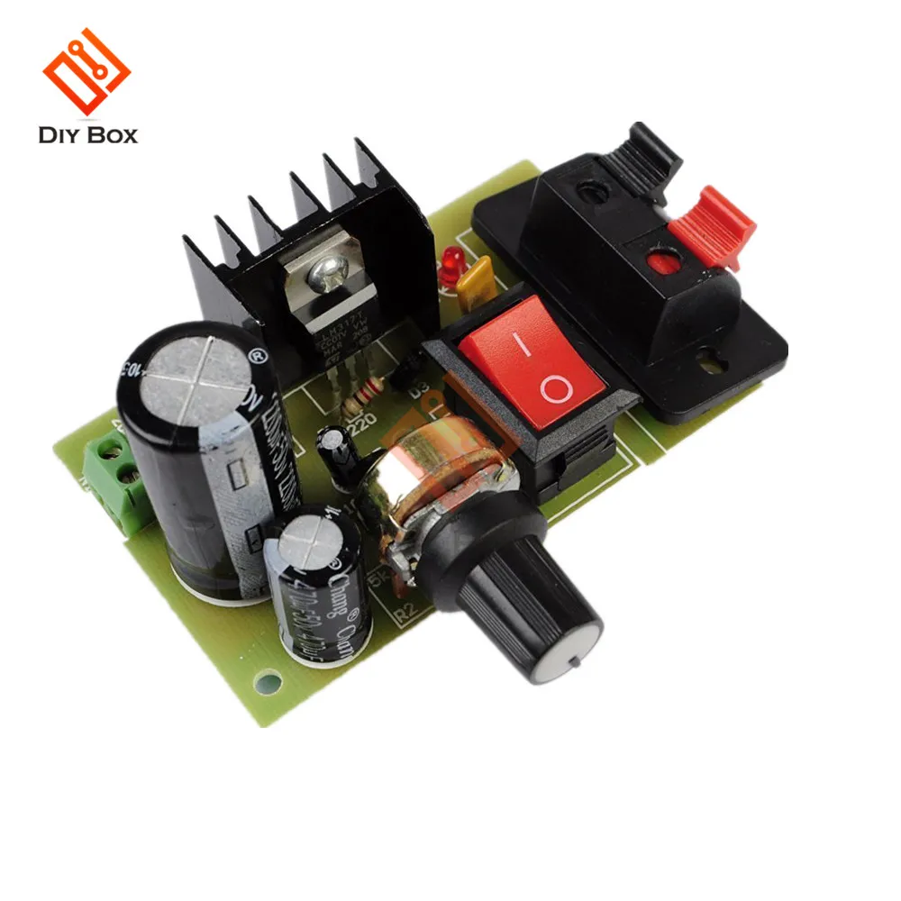 

LM317 Step Down Power Transformer DC 5V-35V to 1.25V-30V DIY Kits AC/DC Buck Converter Voltage Regulator
