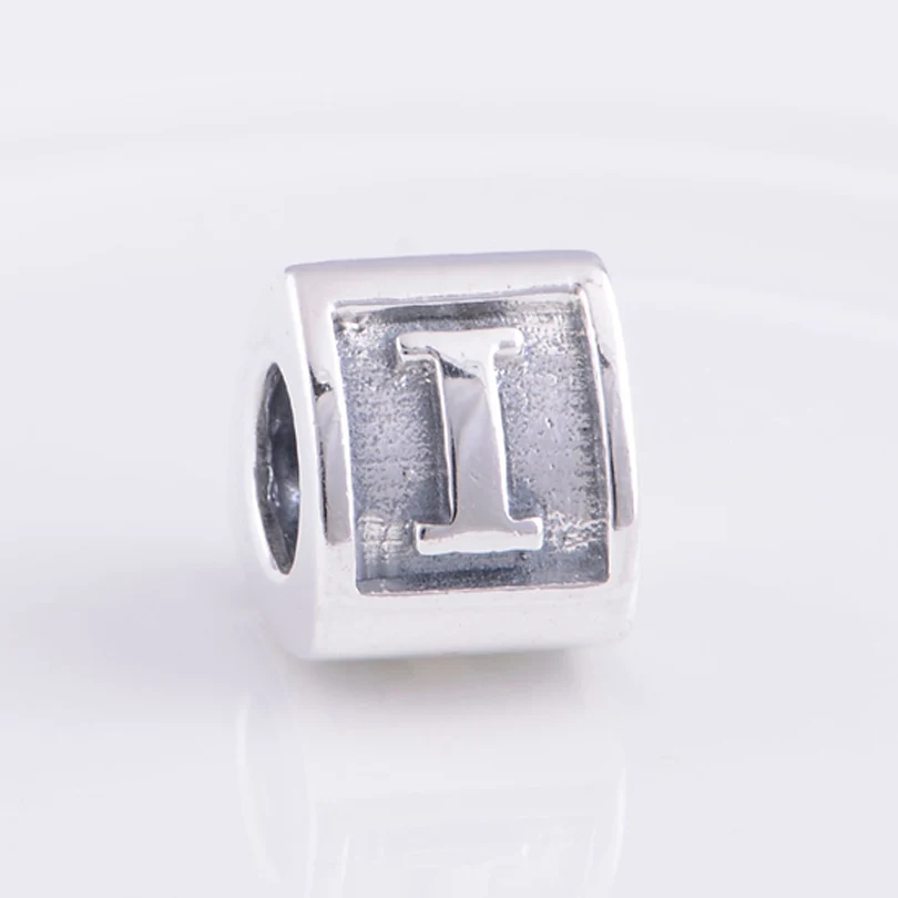

Authentic 925 Sterling Silver Alphabet Letter I- J- K- L Charm Beads Fits Pandora Charms Bracelet DIY Women Jewelry Making