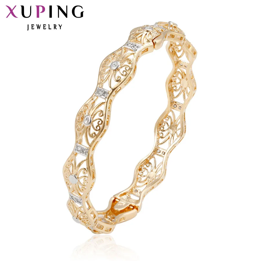 

Xuping Fashion Bangle New Charm Jewelry Gold Gift Trendy Bangle Jewelry for Women Wholesale 50917
