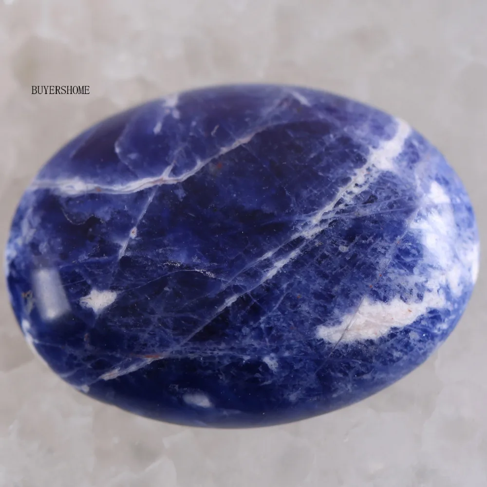 

30x40MM Oval Fashion Jewelry Natural Blue Sodalite CAB Cabochon 1Pcs K1694