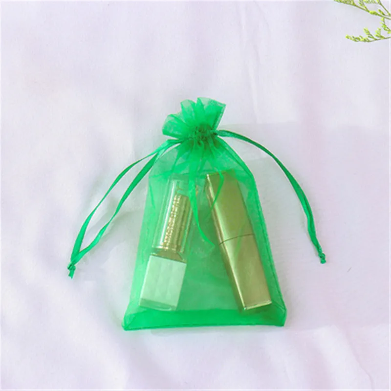 Мешки из органзы Упаковка для ювелирных изделий Косметика Pouch7x9cm 9x12 см x 10x15 см 13x18 см Цвет Горячее предложение дизайн изготовленным на заказ логосом 50 шт./лот - Цвет: same as pic