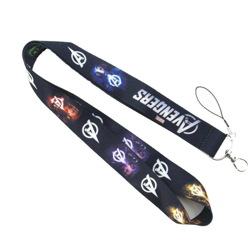Marvel Avengers Endgame Action Figure AnimeIron Man Spiderman Hulk Polyester Lanyard Keys font b Phone b