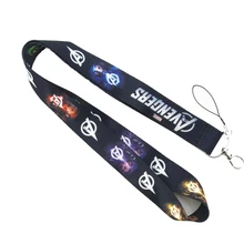 Marvel Avengers Endgame Action Figure AnimeIron Man Spiderman Hulk Polyester Lanyard Keys font b Phone b