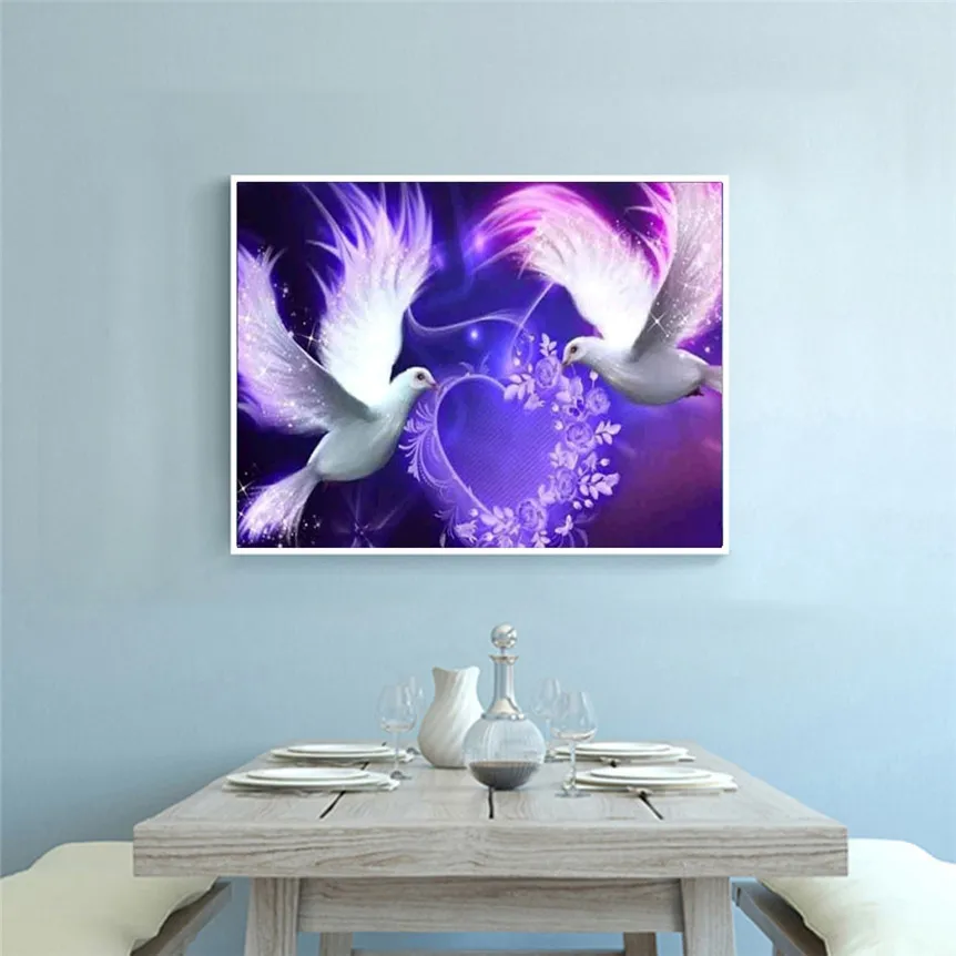 

NAI YUE DIY 5D Diamond Paintings Pigeon Diamond Rhinestone Pasted Embroidery Painting Home Decor Gift Drop Shipping 80330&